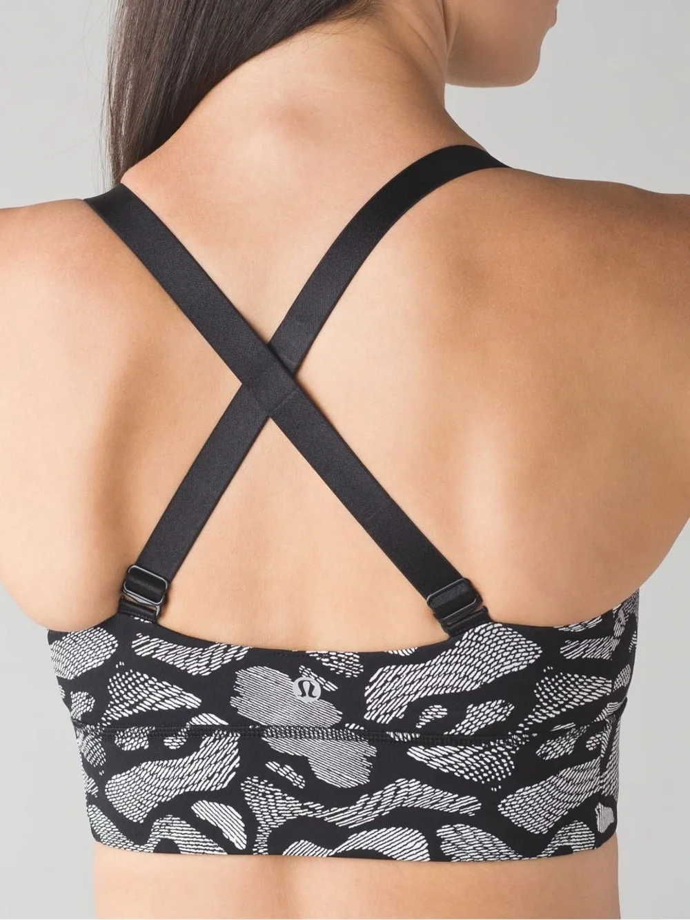Lululemon Women’s Both Way Bra Size 6 Mini Wrap White Black